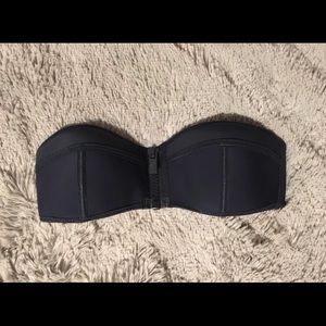 Navy Triangl Swim Top - Size Small